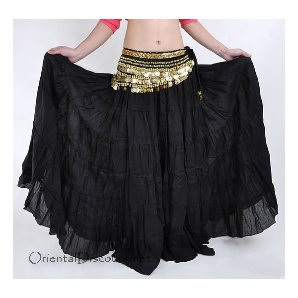 Jupe coton de danse orientale noir | JUTRN - 27,90 €