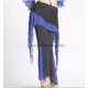 Pantalon de cours de danse orientale noir et bleu roy