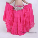 Jupe coton de danse orientale fuschia