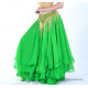 Jupe doublée de danse orientale vert foncé
