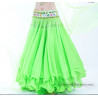 Jupe doublée de danse orientale vert clair
