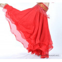 Jupe doublée de danse orientale rouge