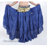 Jupe coton de danse orientale bleu