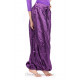 Sarouel de danse orientale satin violet