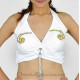 Top de danse orientale blanc