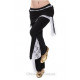 Pantalon de cours de danse orientale noir et blanc