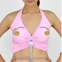 Top de danse orientale rose clair