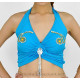 Top de danse orientale turquoise