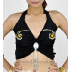 Top de danse orientale noir