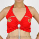 Top de danse orientale rouge