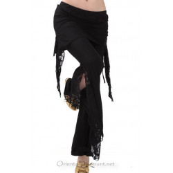 Pantalon de cours de danse orientale noir 