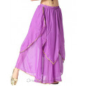 Jupe pétale de danse orientale violet doré 