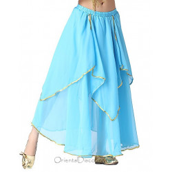 Jupe pétale de danse orientale turquoise 