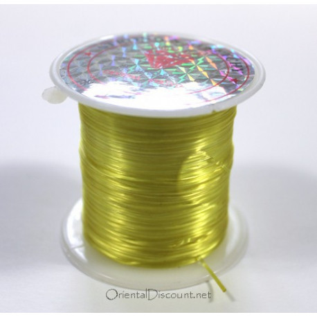 Bobine de fil stretch jaune