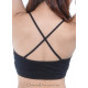 Top court de danse orientale noir