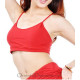 Top court de danse orientale rouge