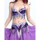 Ensemble coordonné de danse orientale violet 