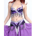 Ensemble coordonné de danse orientale violet 