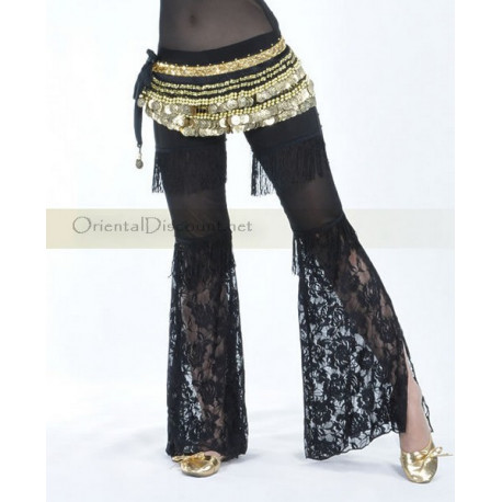 Pantalon de cours de danse orientale noir