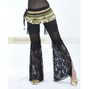 Pantalon de cours de danse orientale noir