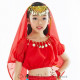 Brassière enfant de danse orientale rouge