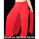 Pantalon de cours de danse orientale rouge
