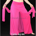 Pantalon de cours de danse orientale fuschia