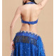 Ensemble de danse orientale bleu roy