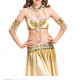 Set satin de danse orientale dore