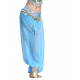 Sarouel de danse orientale turquoise et doré