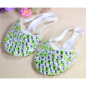 Demi pointes de danse orientale strass et vert clair