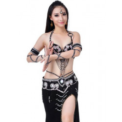 Set de danse orientale noir et strass