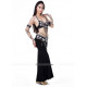 Costume de danse orientale 3 pièces noir 