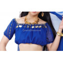 Brassière de danse orientale bleu roy
