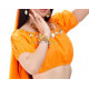 Brassière de danse orientale orange