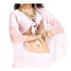 Top manches voilées de danse orientale rose