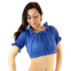 Brassière de danse orientale bleu roy