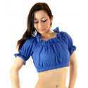 Brassière de danse orientale bleu roy