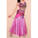 Costume de danse orientale enfant rose
