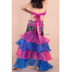 Costume de danse orientale fillette 8/ 10 ans froufrou rose et bleu