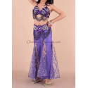 Costume de danse orientale fillette violet