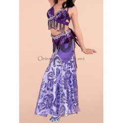 Costume de danse orientale enfant violet