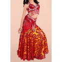 Costume de danse orientale enfant rouge