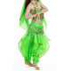 Costume de danse orientale top sarouel vert clair