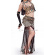 Costume tribal de danse orientale ton léopard