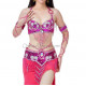 Set de danse orientale fuschia et strass