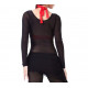 Body de danse sous poitrine noir
