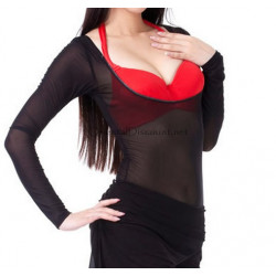 Body de danse sous poitrine noir