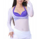 Body de danse sous poitrine blanc