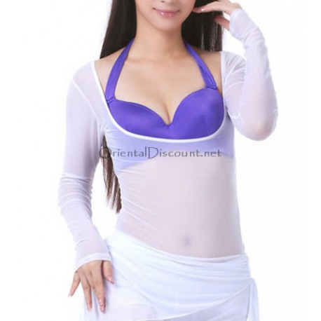 Body de danse sous poitrine blanc